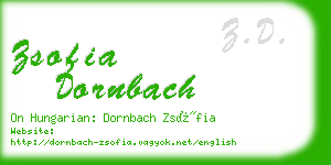 zsofia dornbach business card